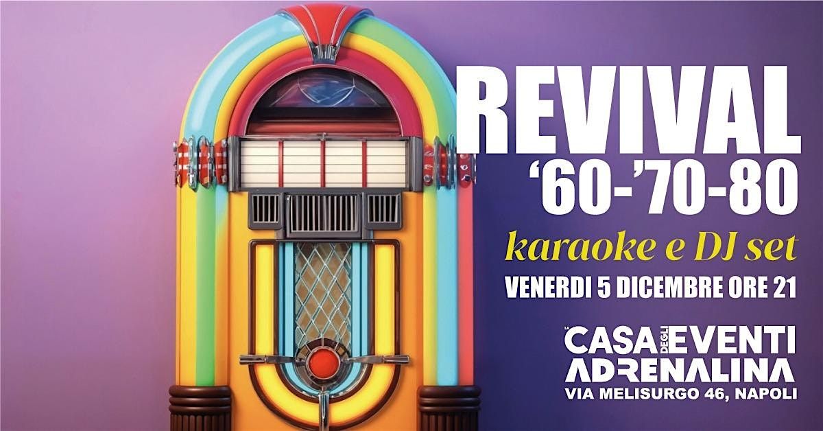 La notte degli anni 60 70 80 è arrivata!, 5 December | Event in Napoli | AllEvents