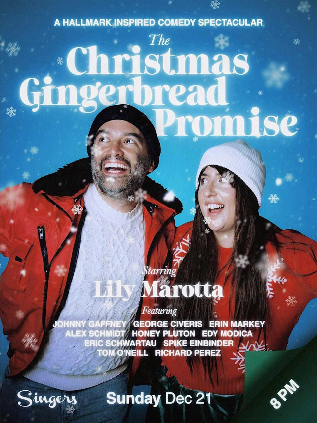 The Christmas Gingerbread Promise: A Hallmark Inspired Comedy Spectacular, 21 December | Event in Brooklyn
