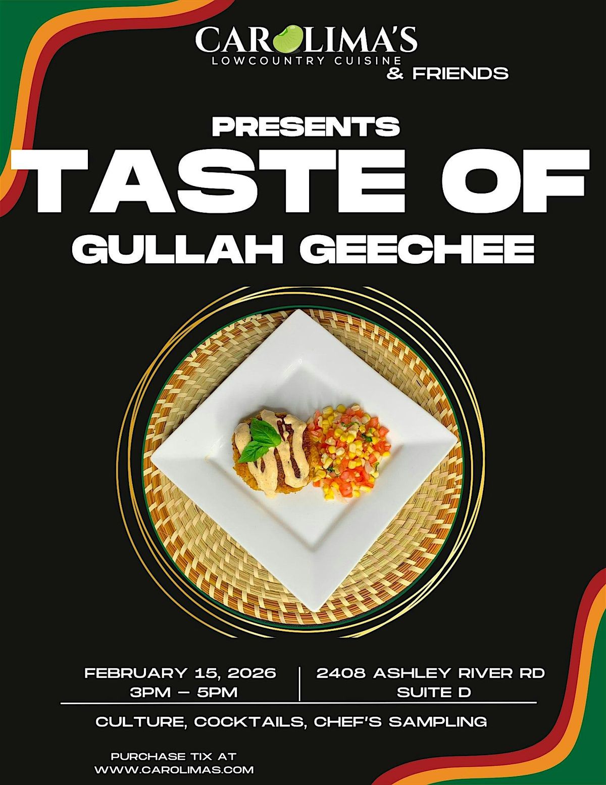 Taste of Gullah Geechee, Sweetgrass Hall, Charleston, 1 February 2026 ...