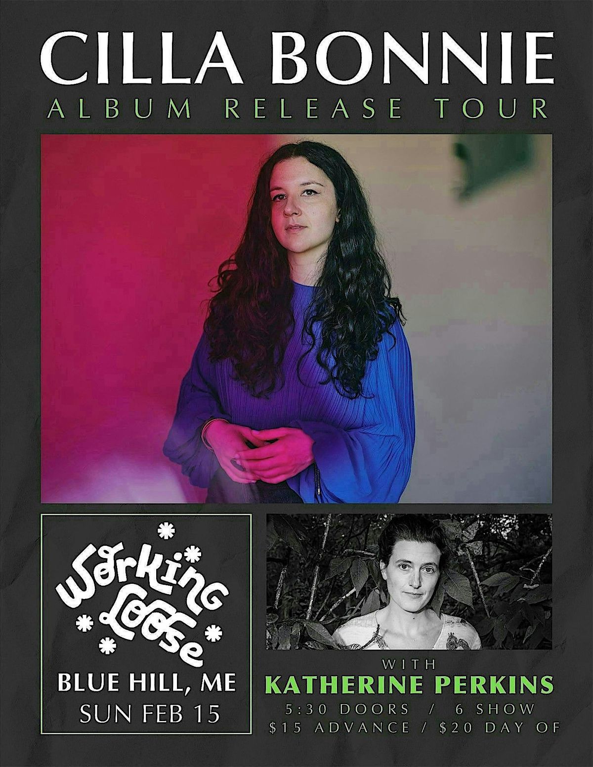 CILLA BONNIE Album Release Show with special guest KATHERINE PERKINS