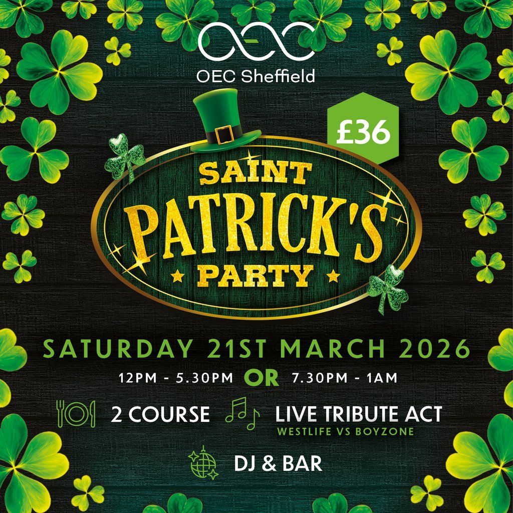 St Paddys Party, 21 March | Event in Sheffield | AllEvents