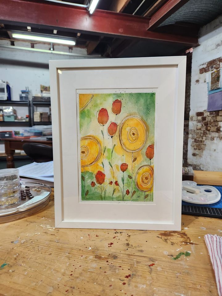 Watercolour Abstract Flower 140144 Hannan St, Kalgoorlie WA