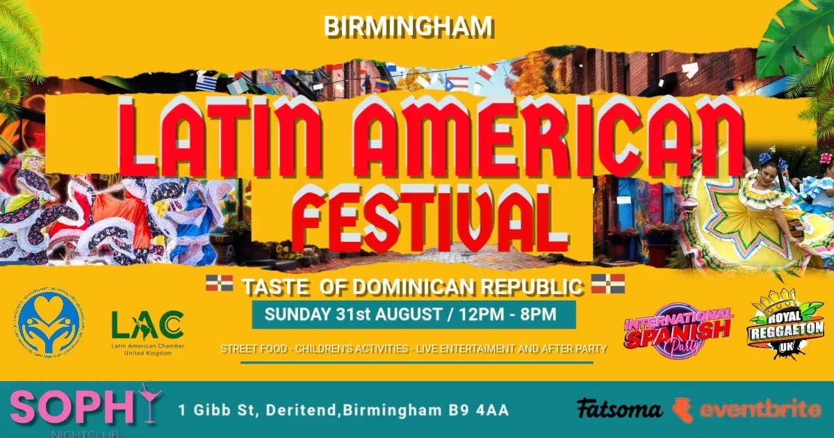 LATIN AMERICAN FESTIVAL - TASTE OF DOMINICAN REPUBLIC IN BIRMINGHAM, 31 August | Event in Birmingham | AllEvents