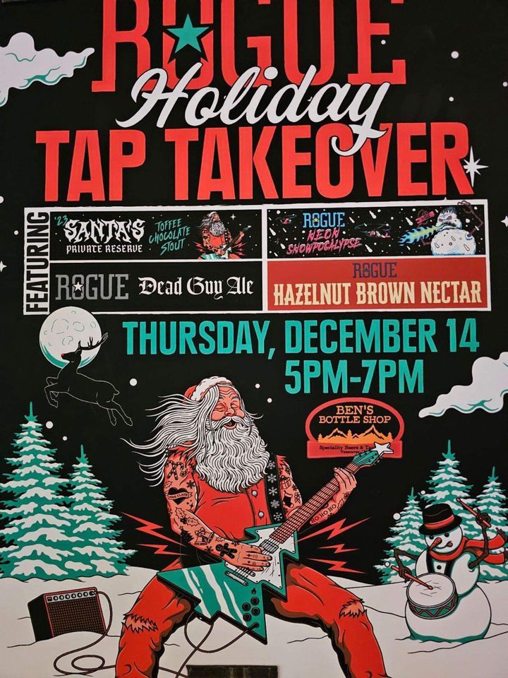 Rogue Holiday Tap Takeover, Ben's Bottle Shop, Vancouver, December 14