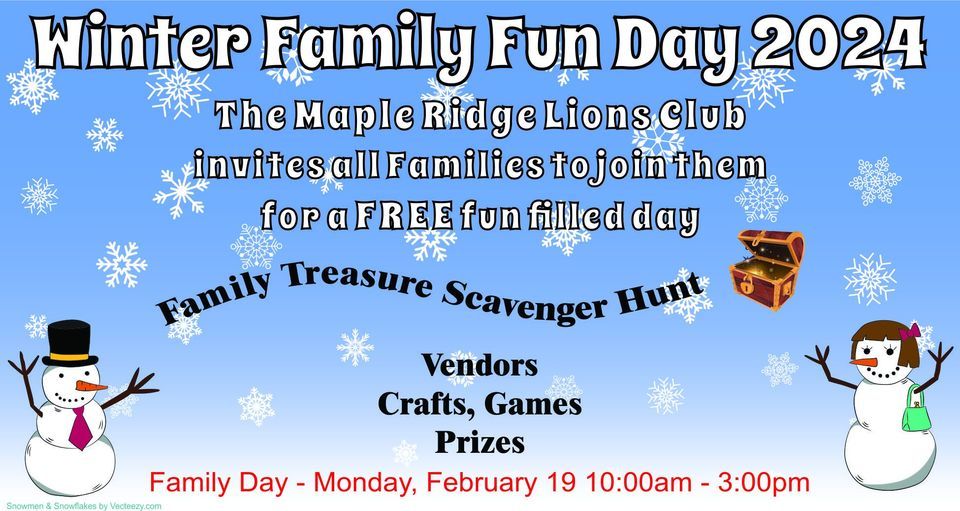 Winter Family Fun Day, Albion Fairgrounds, Aldergrove, February 19 2024