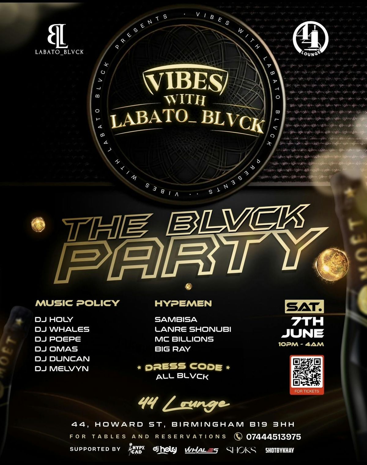 VIBES WITH LABATO BLVCK PRESENTS : THE BLVCK PARTY , 7 June | Event in Birmingham | AllEvents