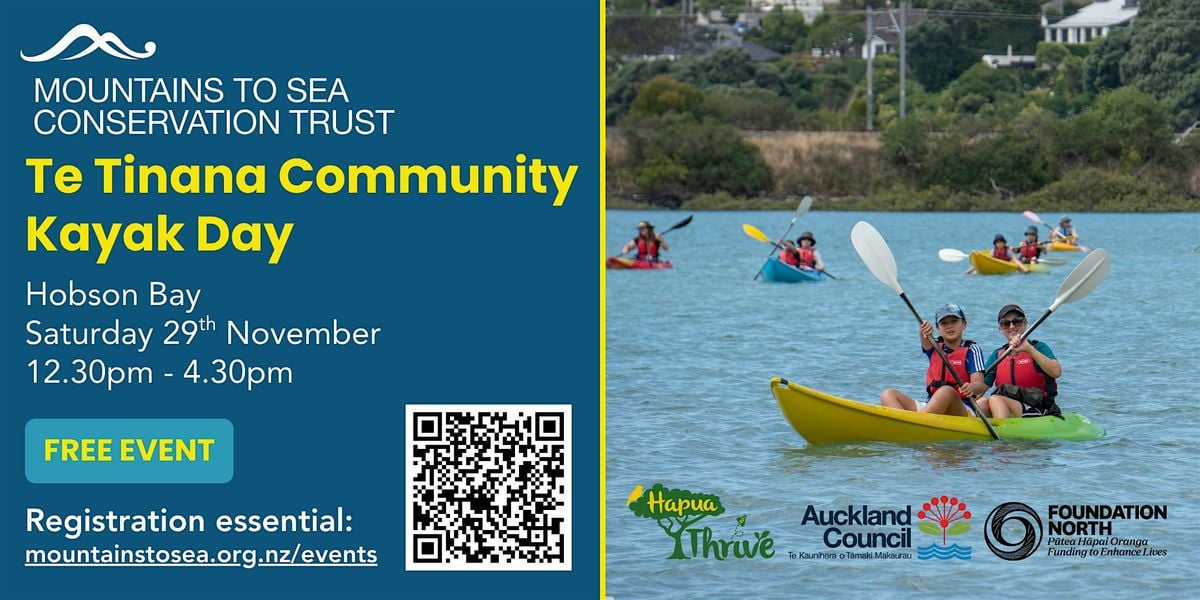 Te Tinana Kayak Day, 29 November | Event in Auckland | AllEvents