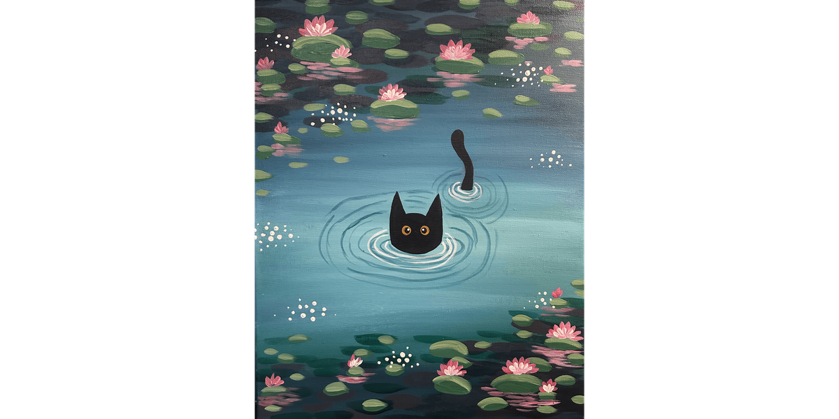 Monet's Water Kitty - Paint and Sip in Phoenix | Classpop!™ | Event in Gilbert | AllEvents