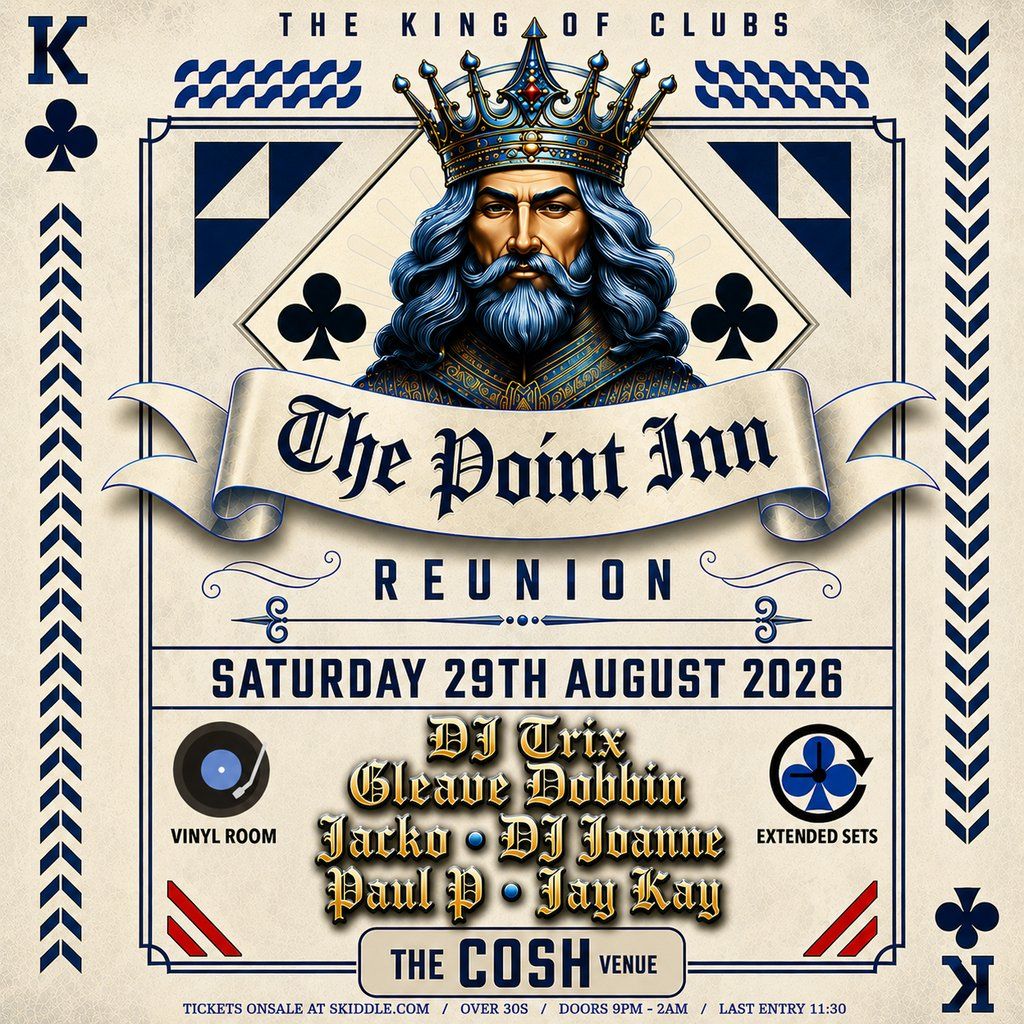 Point inn reunion 2026, The Cosh Bar And Grill, Derry, 29 August to 30 ...