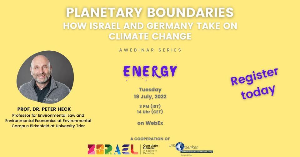 Webinar Series Planetary Boundaries, July 19 2022 | Online Event Webinar Series Planetary Boundaries, July 19 2022 | Online Event