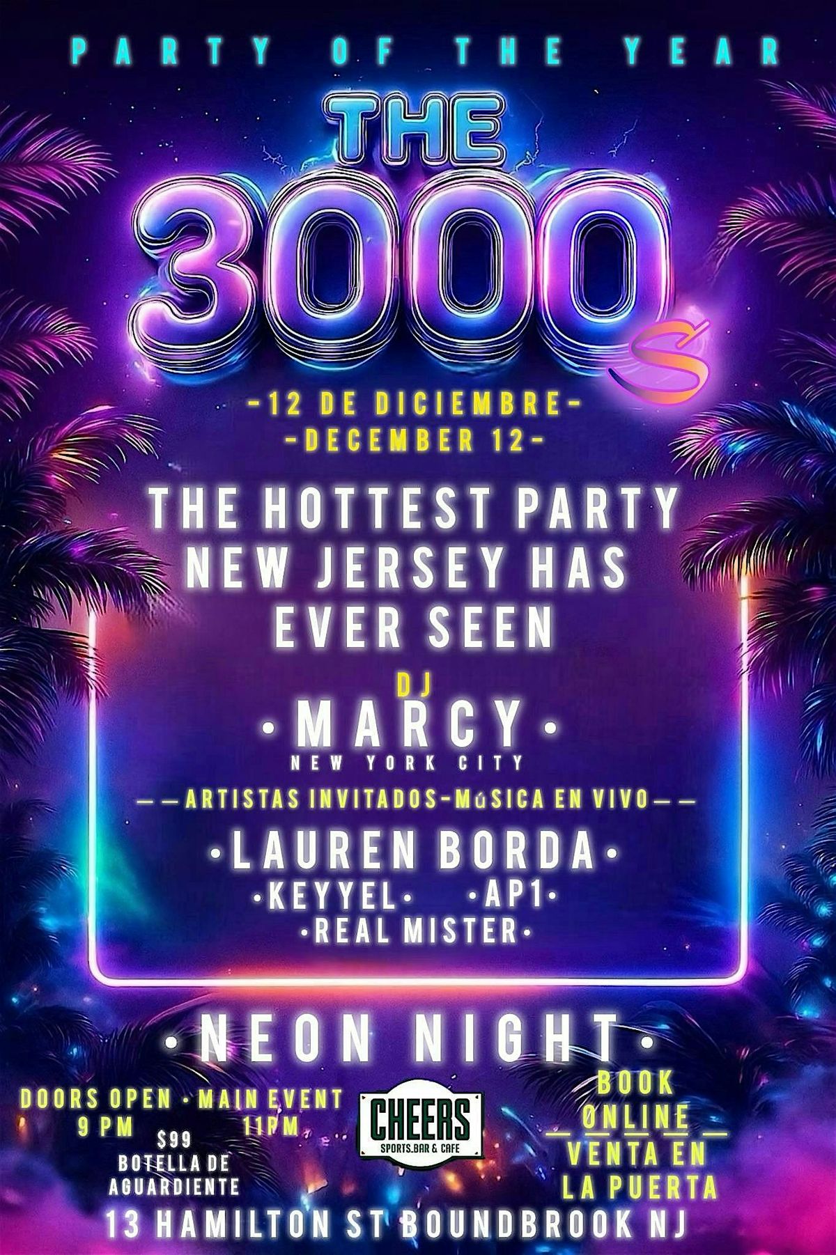 THE 3000- PARTY OF THE YEAR, 12 December | Event in Bound Brook | AllEvents