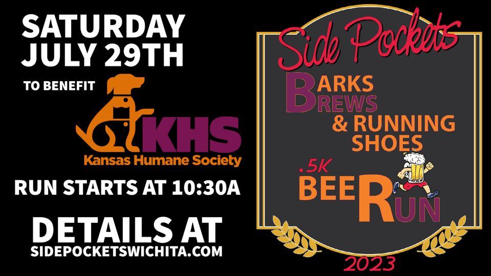 Barks, Brews, & Running Shoes .5K Beer Run for KHS, Side Pockets