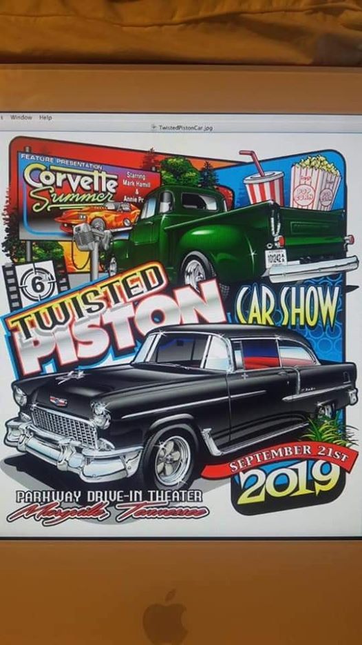 MCM. Twisted Piston Car Show, Huddle House, Maryville, September 21