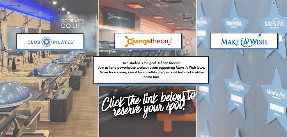 Sweat for a Wish: A Club Pilates x OTF Crossover Event, 6 December | Event in Davenport | AllEvents