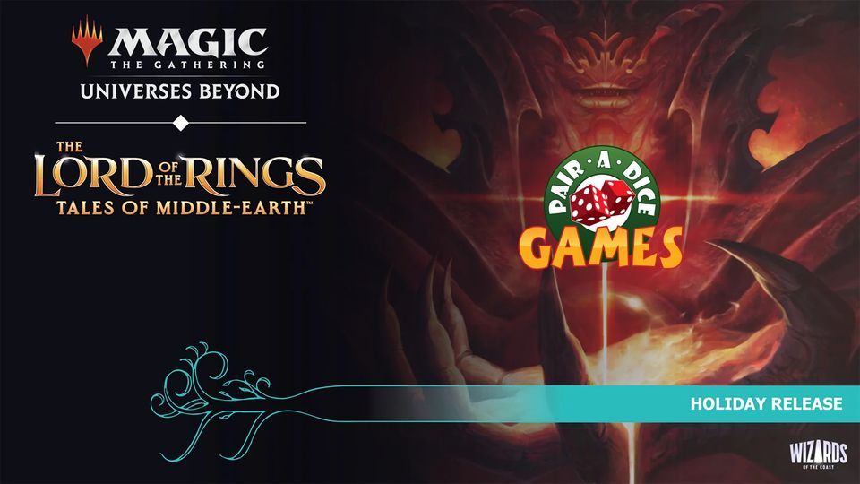 Lord of the Rings Holiday Release Draft, Pair A Dice Games, Vista