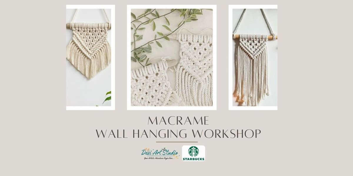 Macrame Wall Hanging Workshop - Desi Art Studio, 16 August | Event in Bangalore | AllEvents