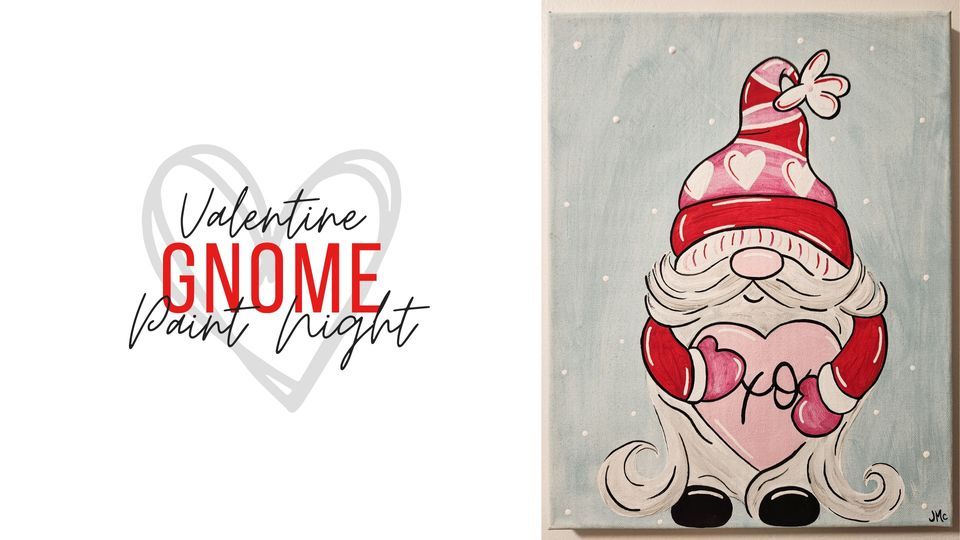 Valentine Gnome Paint Night Crozet, Whistlestop Grill Crozet VA, 6