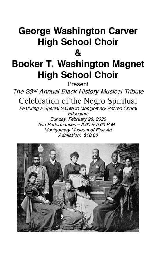 Celebration of the Negro Spiritual, Montgomery Museum of