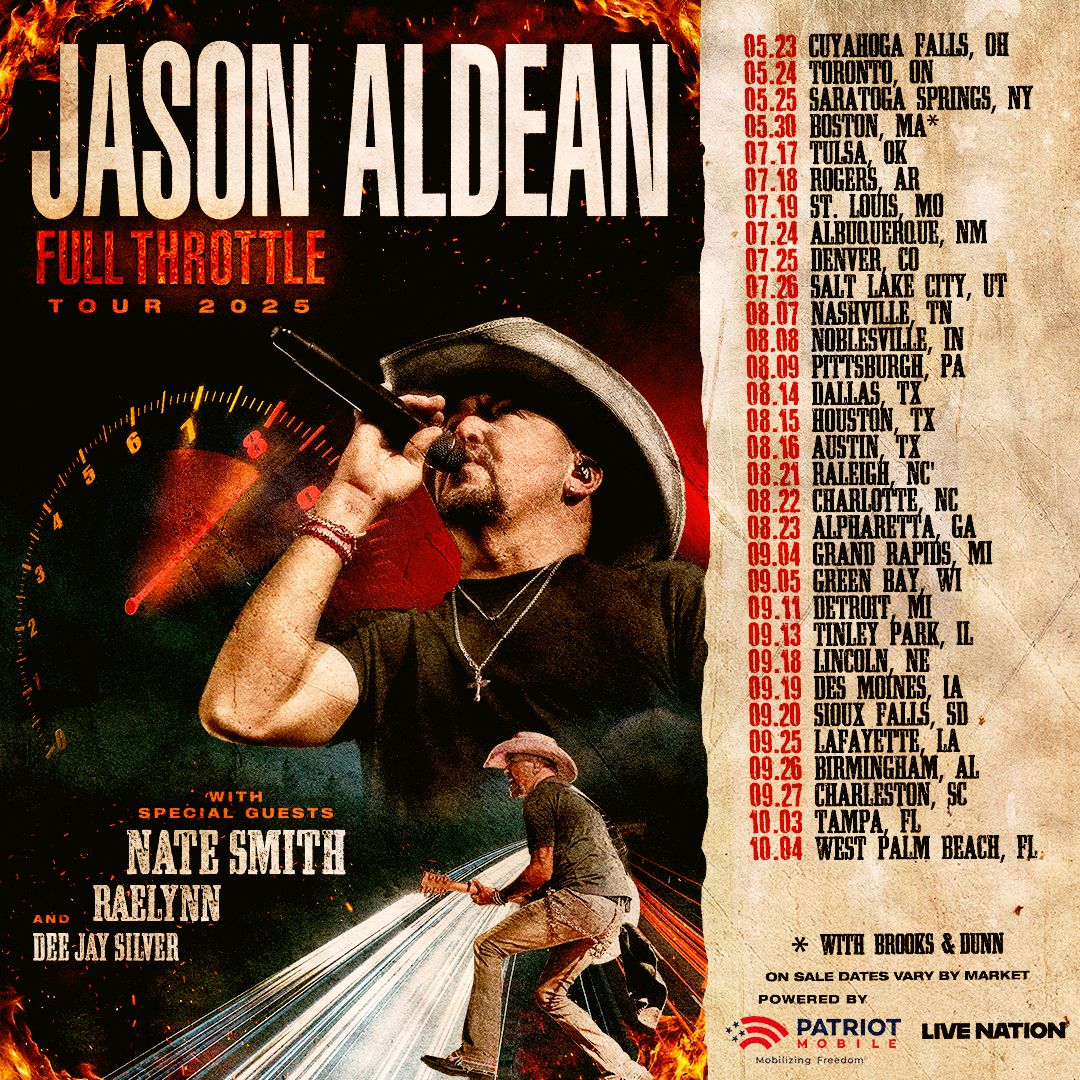 Jason Aldean  Nate Smith & RaeLynn, 24 September | Event in Lafayette | AllEvents