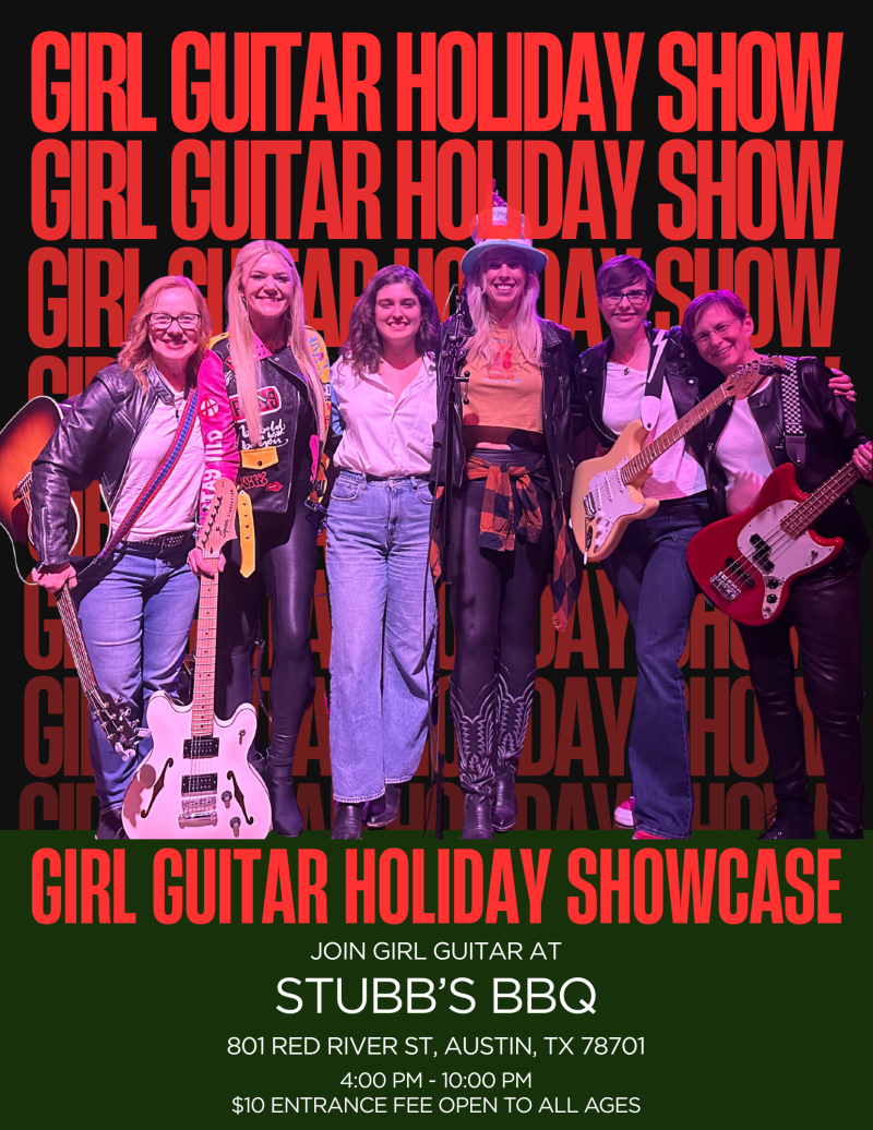 Girl Guitar Holiday Showcase at Stubbs BarBQ, 14 December | Event in Austin | AllEvents