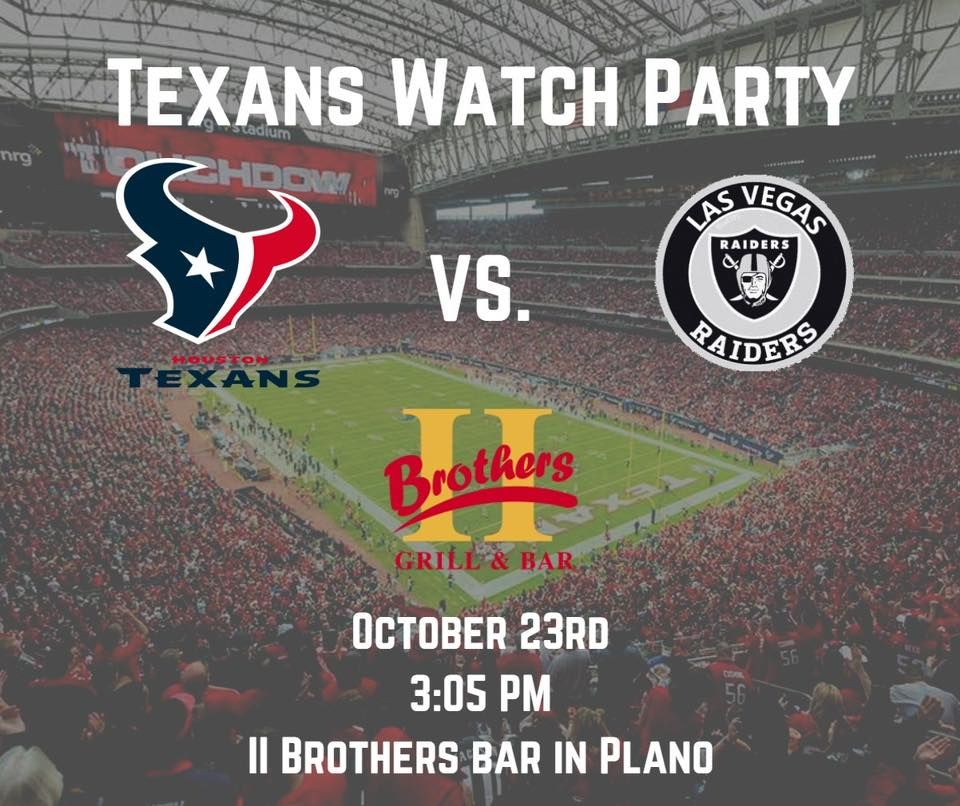 TexansRaiders Watch Party at II Brothers Plano, II Brothers Grill & Bar, Plano, October 23 2022