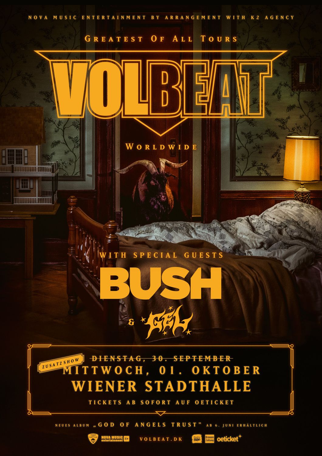 Volbeat Munich Tickets, 6 October | Event in München | AllEvents