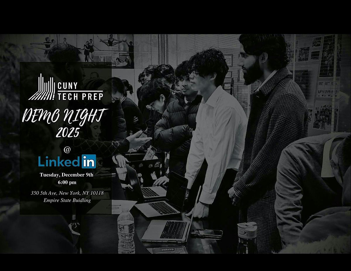 CUNY Tech Prep Demo Night 2025, 9 December | Event in New York | AllEvents