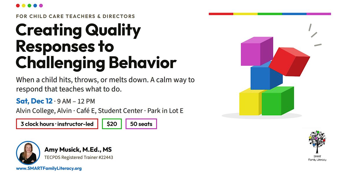 Creating Quality Responses to Challenging Behavior, Alvin College, 12 ...