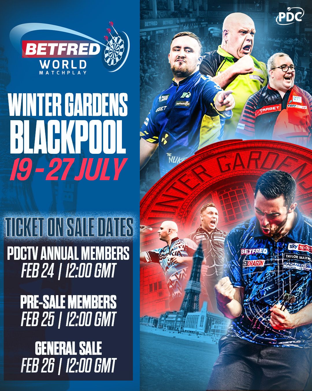 2025 Betfred World Matchplay Darts - Friday - Evening Tickets, 25 July | Event in Blackpool | AllEvents