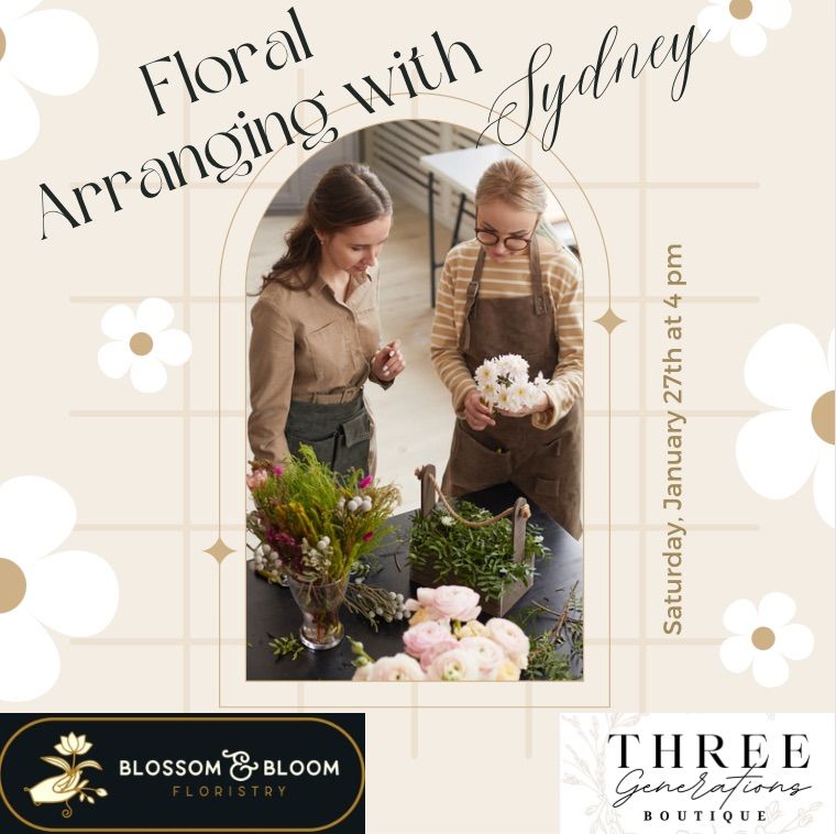 Floral Arranging with Sydney, 205 South Stratford Road Suite M, Winston
