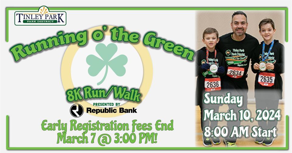 Running o the Green, Tinley Park Park District, March 10 2025