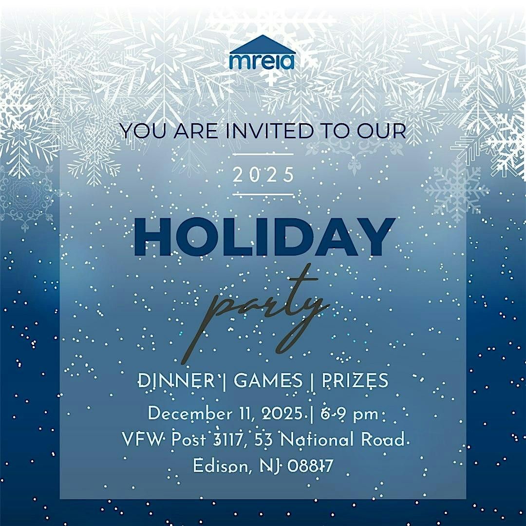 MREIA 2025 Holiday Party, 11 December | Event in Edison | AllEvents