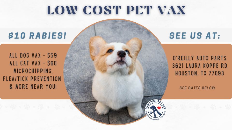 San Antonio Low Cost Pet Shots (Laura Koppe Rd), O'Reilly Auto Parts (3621 Laura Koppe, Houston