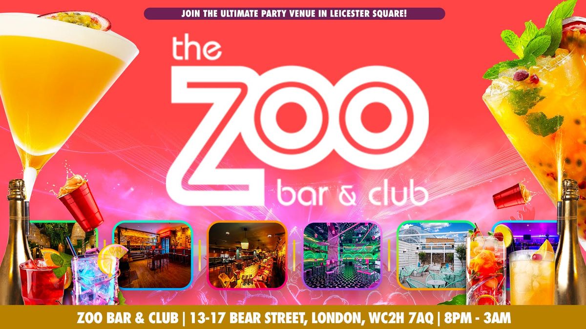 ZOO BAR Every Monday // Commercial, Hip-Hop, R&amp;B, 1 September | Event in London | AllEvents