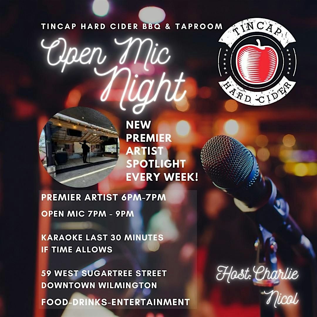 Open Mic @ TinCap, 3 December | Event in Wilmington | AllEvents