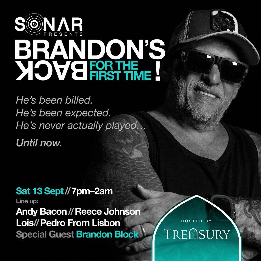 Sonar Presents Brandons Back, 13 September | Event in Plymouth | AllEvents