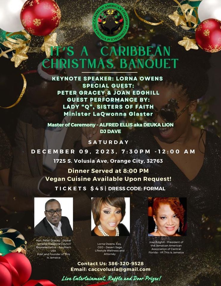 Its a Caribbean Christmas Banquet, 1725 S Volusia Ave, Orange City, FL