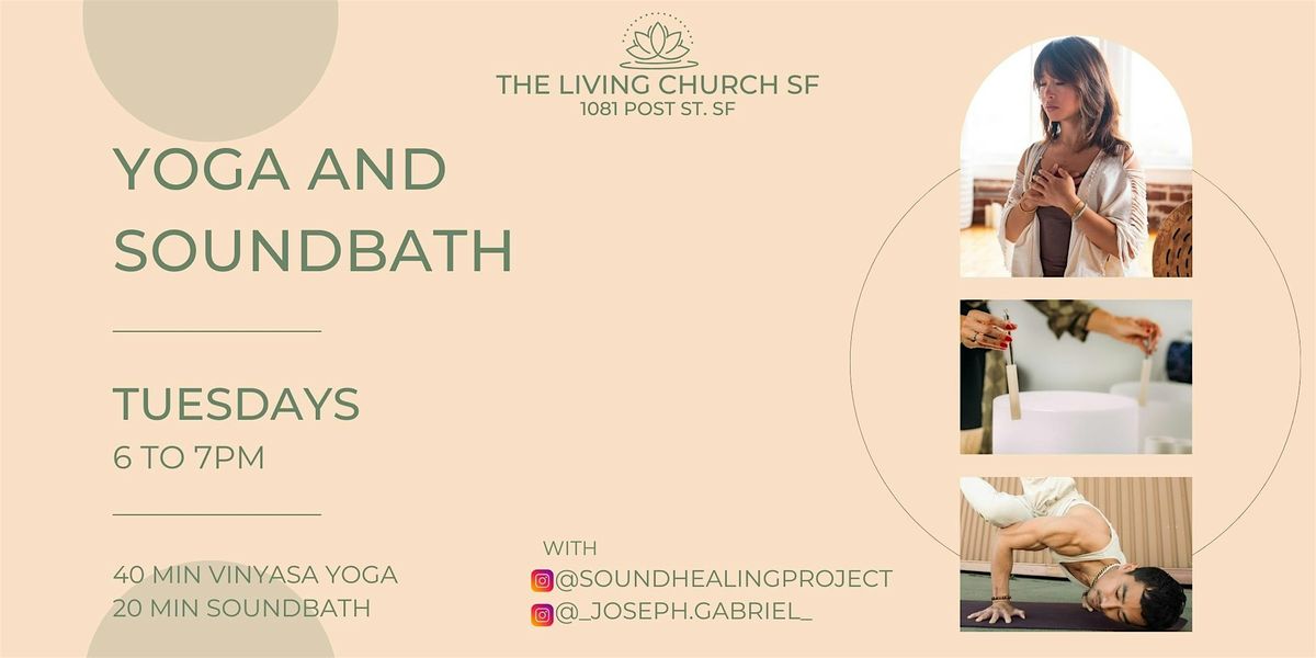 Copy of Yoga and Sound Bath Every Tuesday at the Living Church SF, 16 December | Event in San Francisco | AllEvents