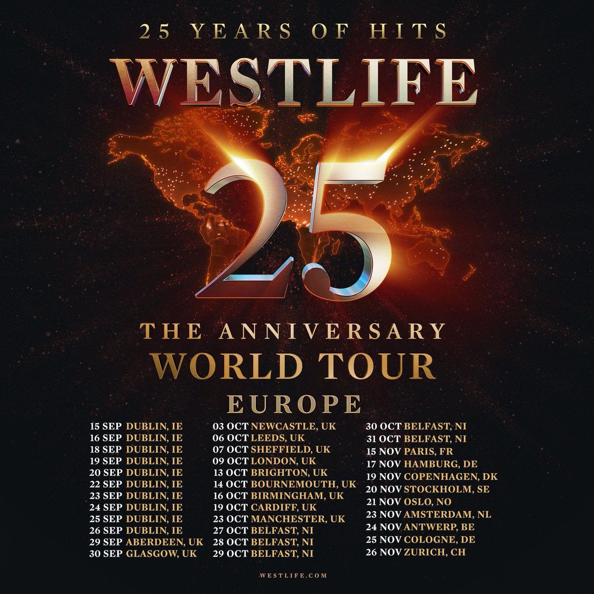 Westlife Amsterdam Tickets