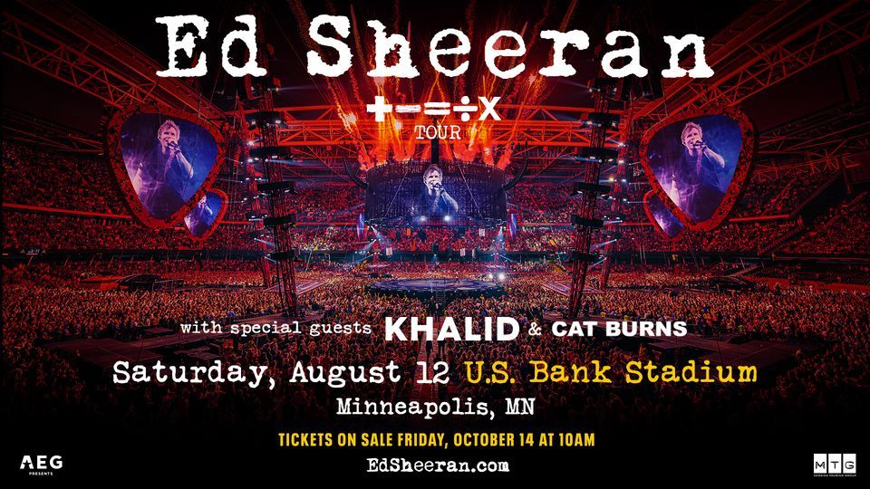 Ed Sheeran Minneapolis, U.S. Bank Stadium, August 12 2025 Online
