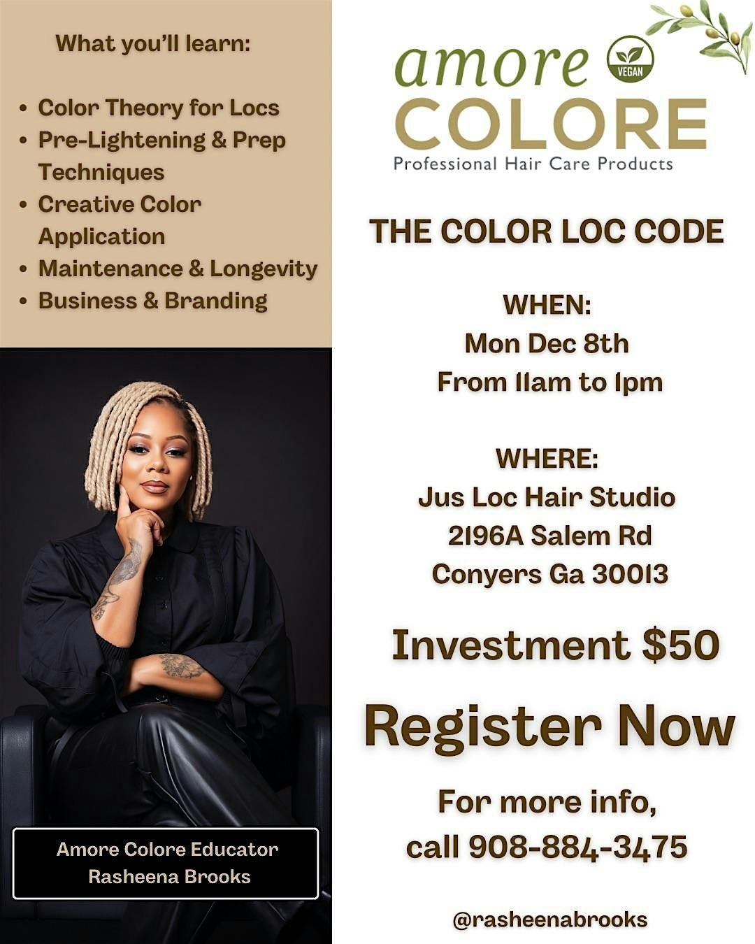 THE LOC COLOR CODE, 8 December | Event in Conyers | AllEvents