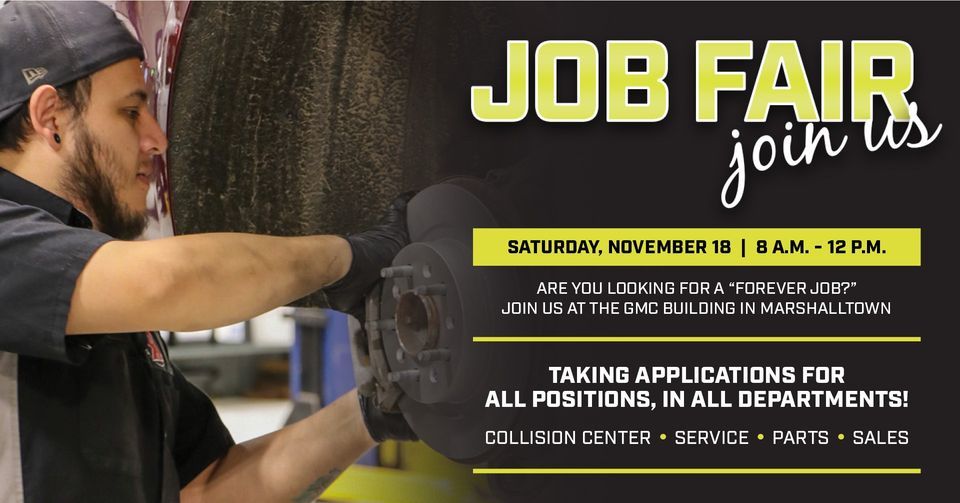 Karl of Marshalltown Job Fair, 1000 N 3rd Ave, Marshalltown, IA 50158