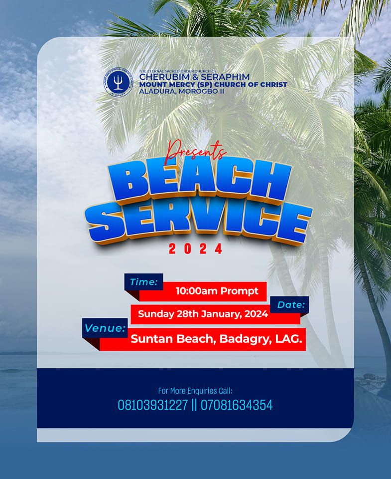 Beach Service 2025, Suntan beach Badagry, Lagos, 28 January 2025