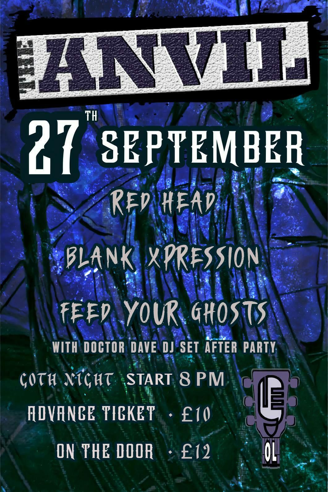 Red head / Blank Xpression / Feed Your Ghosts, 27 September | Event in Bournemouth | AllEvents