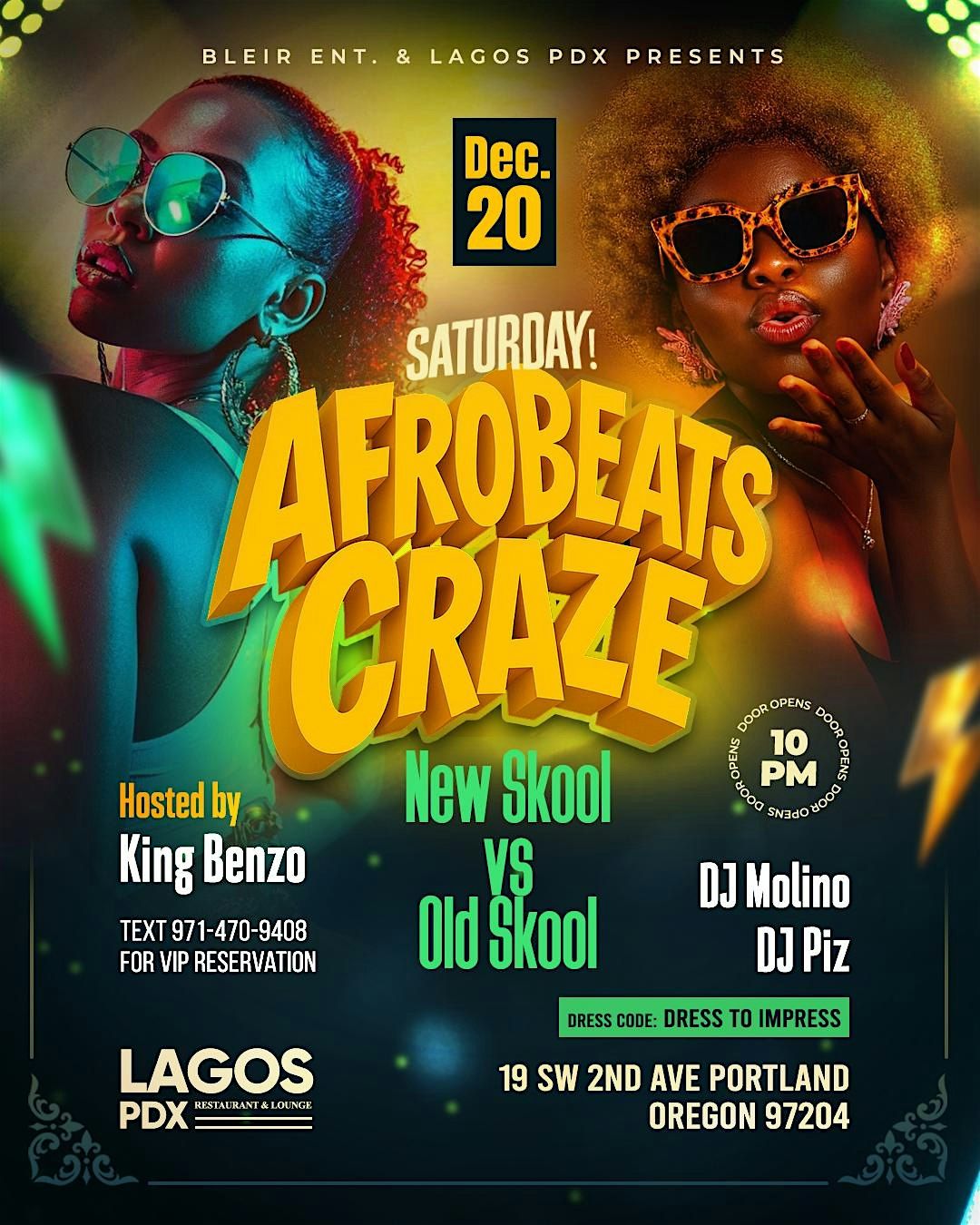 AFROBEATS CRAZE, 20 December | Event in Portland | AllEvents