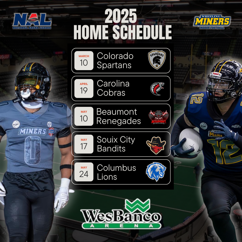 Beaumont Renegades at Wheeling Miners at Wesbanco Arena, 10 May | Event in Wheeling | AllEvents