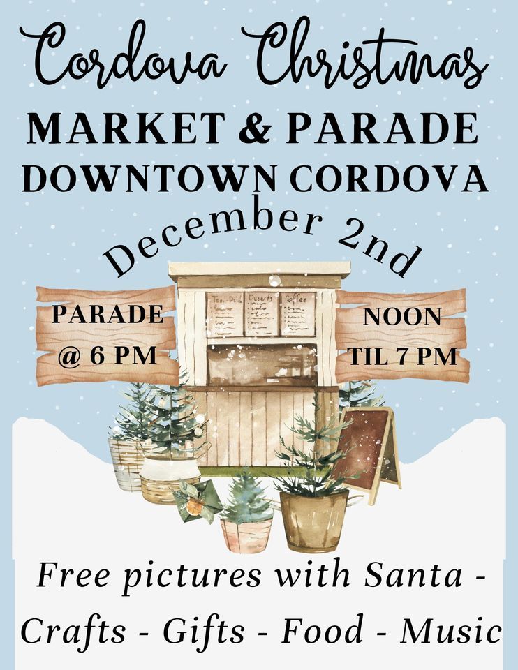Cordova Christmas Market and Parade, Cordova City Hall, 154 Main Street