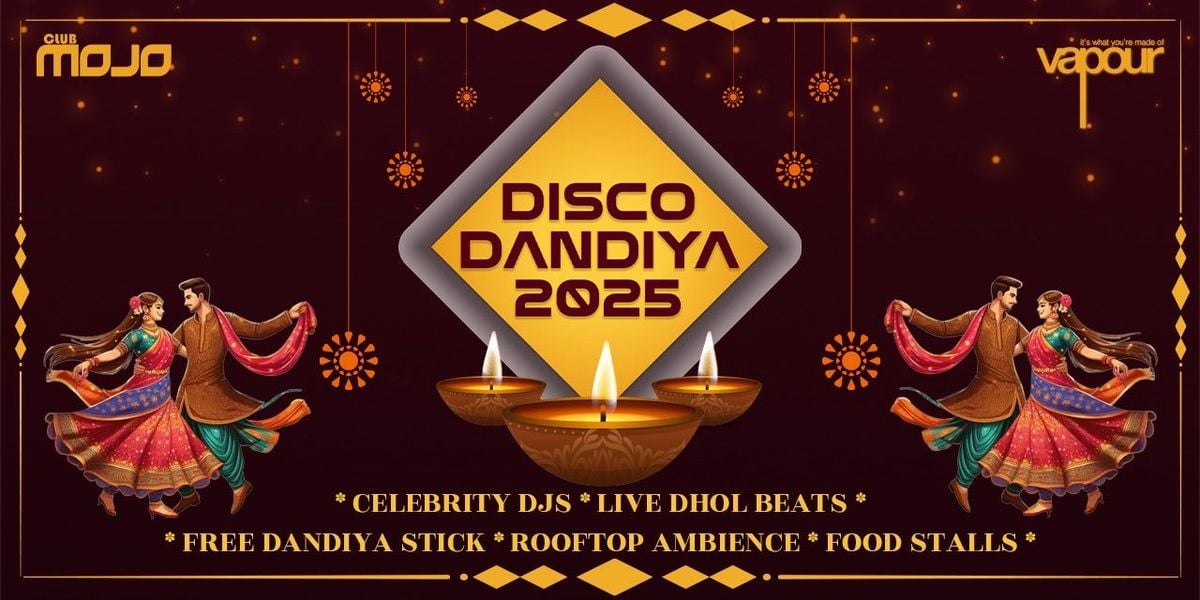 DISCO Dandiya - 2025 Indiranagar Mojo Vapour, 30 September | Event in Bangalore | AllEvents