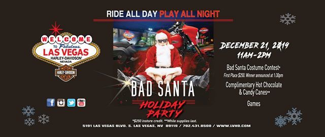 Las Vegas Harley Bad Santa Holiday Party Las Vegas