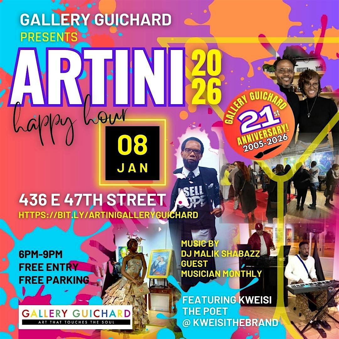 Artini - Where Art, Music and Cocktails meet at Gallery Guichard, 8 January | Event in Chicago | AllEvents
